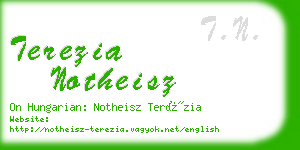 terezia notheisz business card